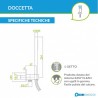Composizione: Doccia Incasso con Deviatore a 2 uscite Ringo Paffoni cod.RIN018CR, Braccio, Soffione e Doccetta