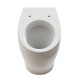 Sanitari filomuro wc rimless + bidet in ceramica bianco con copriwc slim soft close Gran Mascalzone Domus Falerii