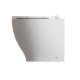 Sanitari filomuro wc rimless + bidet in ceramica bianco con copriwc slim soft close Gran Mascalzone Domus Falerii