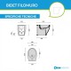 Sanitari filomuro wc rimless + bidet in ceramica bianco con copriwc slim soft close Gran Mascalzone Domus Falerii