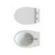 Sanitari Sospesi wc rimless + bidet in ceramica bianco con copriwc slim soft close Gran Mascalzone Domus Falerii