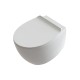 Sanitari Sospesi wc rimless + bidet in ceramica bianco con copriwc slim soft close Gran Mascalzone Domus Falerii