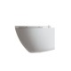 Vaso sospeso senza brida rimless ceramica bianco + copriwc slim soft close Gran Mascalzone Domus Falerii