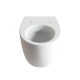 Vaso sospeso senza brida rimless ceramica bianco + copriwc slim soft close Gran Mascalzone Domus Falerii