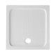 Piatto Doccia 80x80 cm in Acrilico Sanitario rinforzato con vetro resina di Colore Bianco Altezza 6 cm