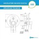 miscelatore incasso doccia con deviatore stick paffoni cromato cod. SK015CR