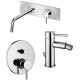 paffoni stick miscelatore lavabo incasso a muro con bocca d'erogazione sk105cr + bidet sk135hcr + Incasso doccia SK015CR