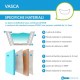 Vasca da bagno freestanding in acrilico 170x75 h60 mod. Federica