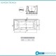 vasca 70x160 cm Novellini con telaio + pannelli modello y