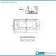 vasca 80x180 cm Novellini con telaio + pannelli modello y