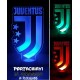 Lampada led Scudetto Juventus 3d in plexiglass disegno inciso al laser e illuminazione led rgb con telecomando
