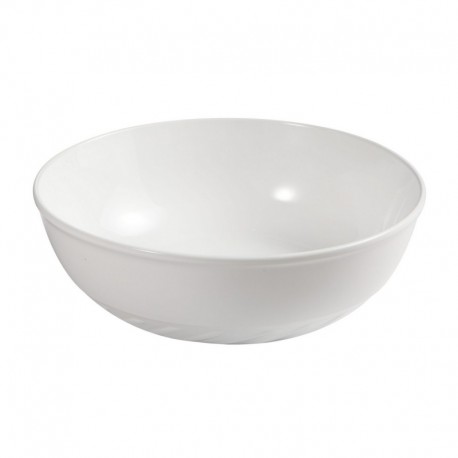 Lavabo diametro 40 cm in ceramica lucida d'appoggio altezza 14 cm con elegante rilievo alla base