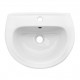 Lavabo a parete in ceramica bianca lucida 37 cm profondità x 45 cm larghezza