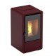 stufa a pellet magma vesuvio 7kw bordeaux