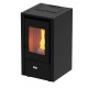 stufa a pellet magma vesuvio 7kw nero