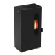 stufa a pellet magma modello etna 5kw colore nera