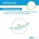 Specchio Bagno Tondo Su Misura Filo Lucido Retroilluminante led 20W + pulsante touch integrato