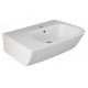 Lavabo asimmetrico monoforo sospeso One vasca a sinistra lunghezza 65 cm