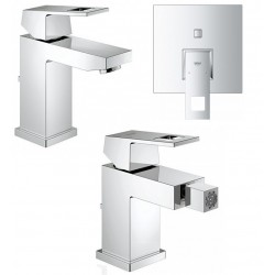 Miscelatori Grohe Eurocube Lavabo + Bidet + Monocomando Doccia Incasso con deviatore