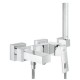 Grohe Serie Eurocube Miscelatori Lavabo e Bidet con Piletta + Vasca con Set Doccia Finitura Cromo Lucido