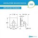 Composizione doccia miscelatore con deviatore Grohe Eurocube + soffione con braccio e kit duplex Bossini