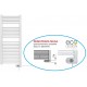 Termoarredo elettrico zehnder aura h. 1300 bianco larghezza cm. 50 W750