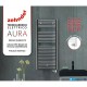 Termoarredo elettrico zehnder aura h. 1540 cromato larghezza cm. 50 W400