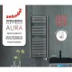 Termoarredo elettrico zehnder aura h. 980 cromato larghezza cm. 50 W200