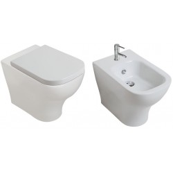 Vaso e Bidet Plus Design Galassia  Filo Parete