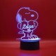 Lampada 3d "I love u" in plexiglass disegno inciso al laser e illuminazione led rgb con telecomando