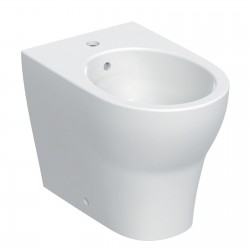 Bidet filo muro in ceramica bianca Selnova Premium Geberit