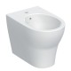 Sanitari filomuro in ceramica con sedile bianco Serie Selnova Premium - Geberit