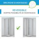 Box Doccia Angolare 65x80 cm Cristallo Satinato 4 mm Profilo Cromo Altezza 190 cm Art. H121