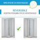 Box Doccia Angolare 70x85 cm Cristallo Satinato 4 mm Profilo Cromo Altezza 190 cm Art. H121