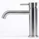 Tubico Nilo rubinetto miscelatore lavabo in acciaio inox senza scarico Made in Italy cod. T20011S