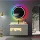 Su Misura Specchio da Bagno Tonfo Filo Lucido a Colore Variabile led rgb 20W art. sp52