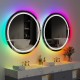 Su Misura Specchio da Bagno Tonfo Filo Lucido a Colore Variabile led rgb 20W art. sp52