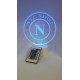 Lampada Napoli 3d in plexiglass disegno inciso al laser e illuminazione led rgb con telecomando