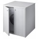 Mobile porta lavatrice 77x71 cm 2 ante in pvc bianco in kit di montaggio