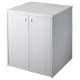 Mobile porta lavatrice 77x71 cm 2 ante in pvc bianco in kit di montaggio