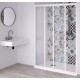 Cabina doccia nicchia profilo bianco scorrevole pannello metacrilato altezza 190 cm