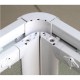 Box doccia 70x120 cm angolare "Acril" in Acrilico con profili in PVC apertura centrale 
