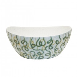 Lavabo d'appoggio in ceramica con bordo e superficie interna ruvidi 41,5 cm larghezza x 34 cm profondità