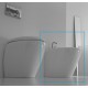 Bidet filo muro in ceramica bianco lucido modello Touch di GSG