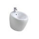 Sanitari Filo muro Vaso + Bidet in Ceramica Bianco Lucido modello Touch di GSG