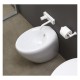 Sanitari Filo muro Vaso + Bidet in Ceramica Bianco Lucido modello Touch di GSG