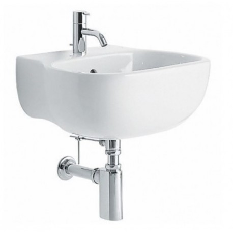 Lavabo sospeso Pozzi Ginori serie 500 Larghezza 52 Cm Con Piano Rubinetteria cod. 41060