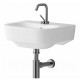 Lavabo sospeso Pozzi Ginori serie Quinta Larghezza 65 Cm Con Piano Rubinetteria cod. 03030