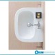 Lavabo sospeso Pozzi Ginori serie Quinta Larghezza 65 Cm Con Piano Rubinetteria cod. 03030