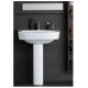 Lavabo Pozzi Ginori serie quinta su colonna Larghezza 65 Cm Con Piano Rubinetteria